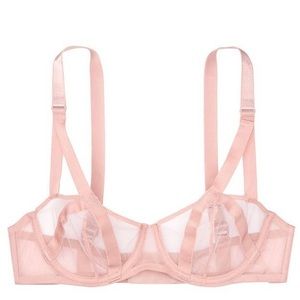 NWT Very Sexy Unlined Mesh Balconette Bra - 32DD